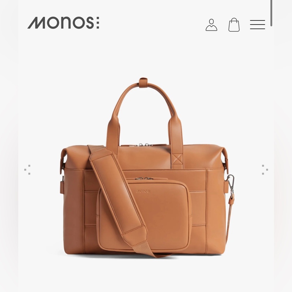 Monos Metro Duffel - Vegan Leather (Saddle Tan)